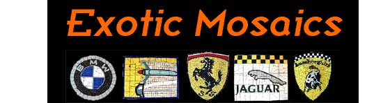 Exotic Mosaics Logo - Auto Art, Automobile Art, Automotive Art, Car Art